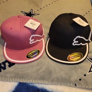 RICKIE FOWLER PINK & BLACK MONOLINE HATS S/M
